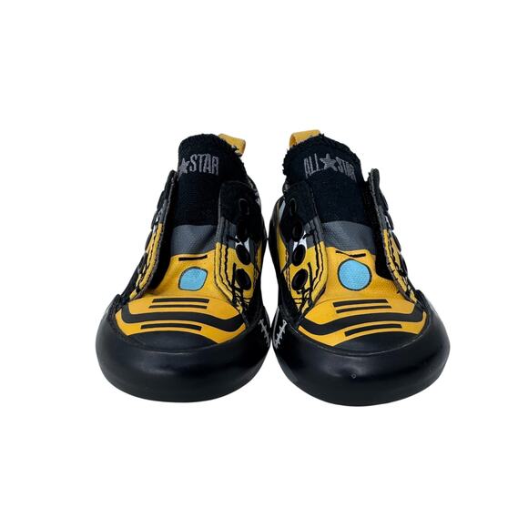 Converse All Star Construction Truck Low Top Sneakers Toddler 3 Yellow Black - Picture 5 of 10